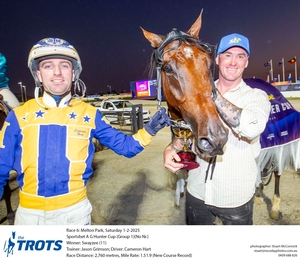 Swayzee winning the 2025 Hunter Cup